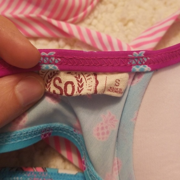 2 Juniors Bikini Tops Sz M Candies and Xhileration - Picture 6 of 7